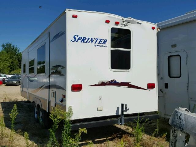 4YDT2502681530482 - 2008 KEYSTONE SPRINTER 白色 照片 3