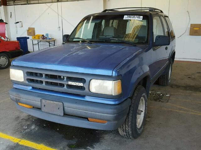 4F2CU44X0MUM02437 - 1991 MAZDA NAVAJO LX BLUE photo 2