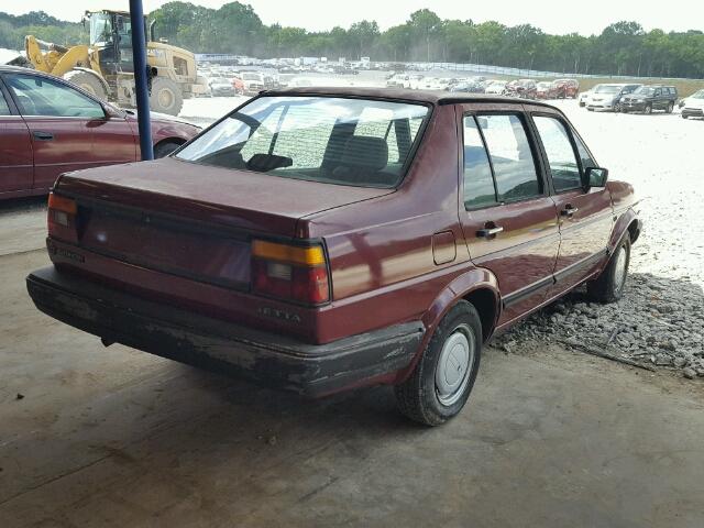 WVWGA0165GW496516 - 1986 VOLKSWAGEN JETTA DELU RED photo 4