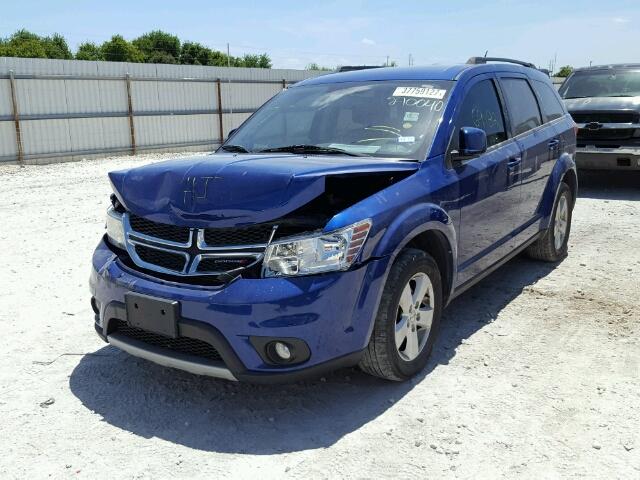 3C4PDCBG3CT270040 - 2012 DODGE JOURNEY SX BLUE photo 2