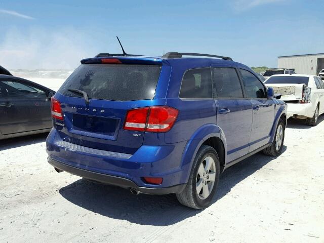 3C4PDCBG3CT270040 - 2012 DODGE JOURNEY SX BLUE photo 4