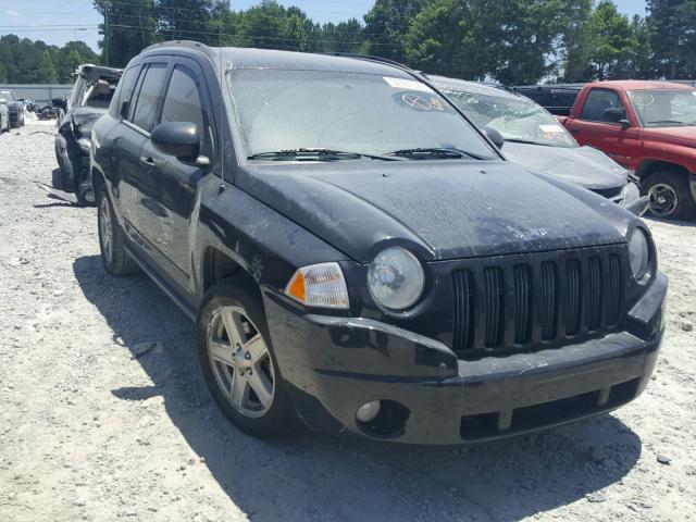 1J8FT47068D670292 - 2008 JEEP COMPASS SP BLACK photo 1