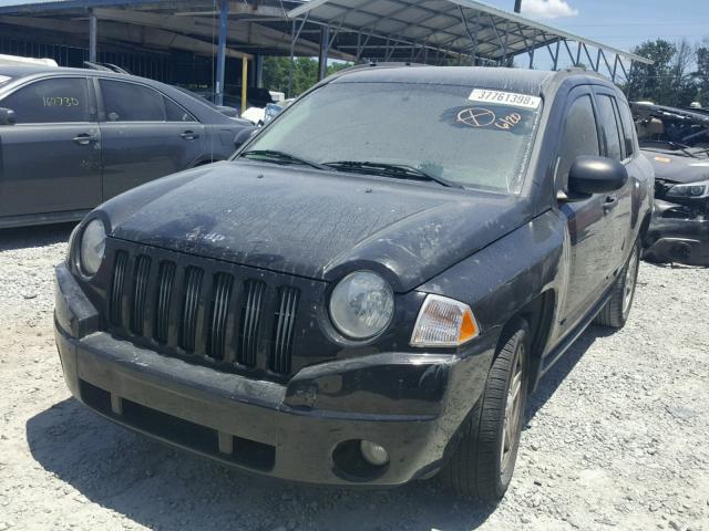 1J8FT47068D670292 - 2008 JEEP COMPASS SP BLACK photo 2