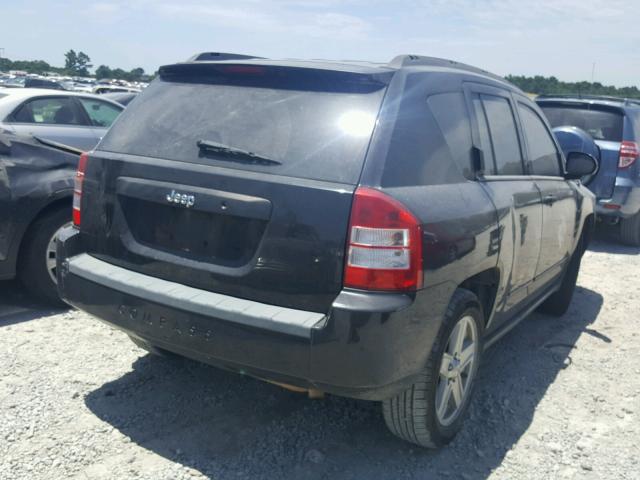 1J8FT47068D670292 - 2008 JEEP COMPASS SP BLACK photo 4