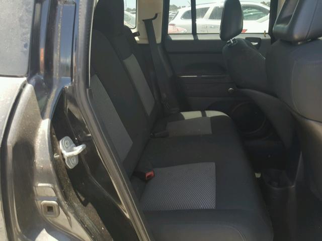 1J8FT47068D670292 - 2008 JEEP COMPASS SP BLACK photo 6