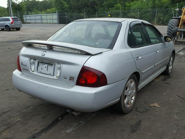 3N1AB51DX6L502557 - 2006 NISSAN SENTRA SE- SILVER photo 4