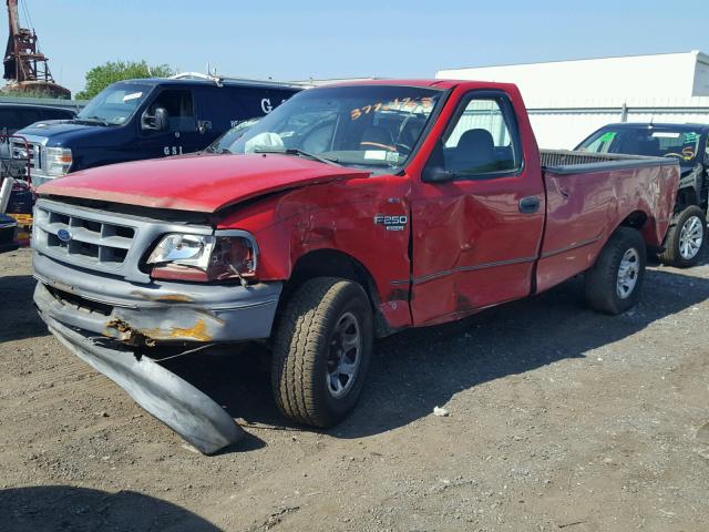 1FTEF2761WNA07271 - 1998 FORD F250 RED photo 2