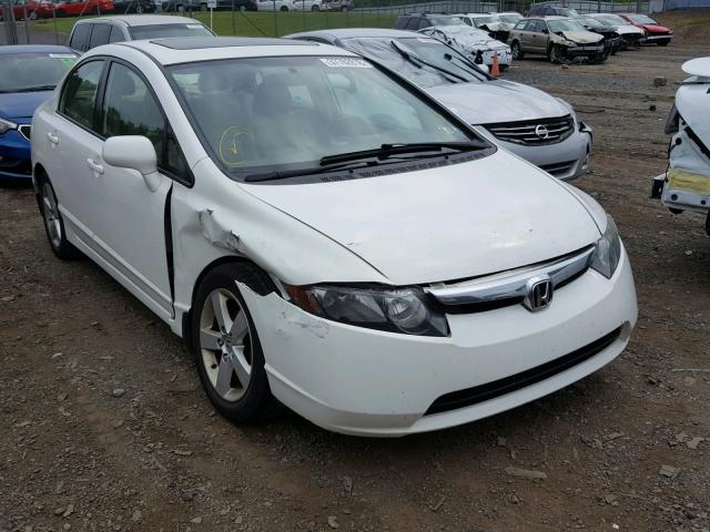 2HGFA16928H526447 - 2008 HONDA CIVIC EXL WHITE photo 1