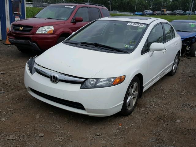 2HGFA16928H526447 - 2008 HONDA CIVIC EXL WHITE photo 2