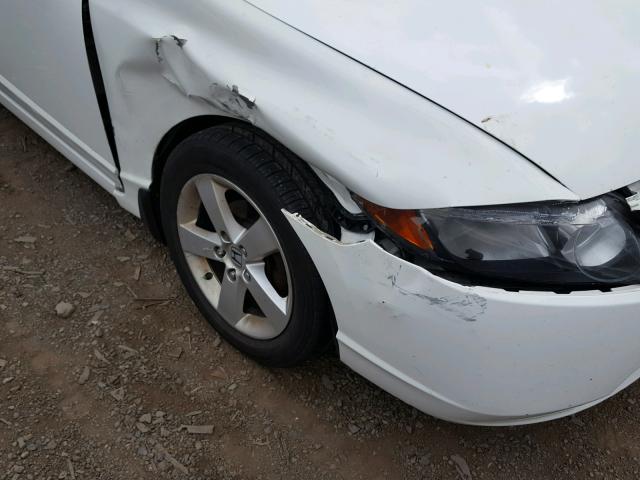 2HGFA16928H526447 - 2008 HONDA CIVIC EXL WHITE photo 9