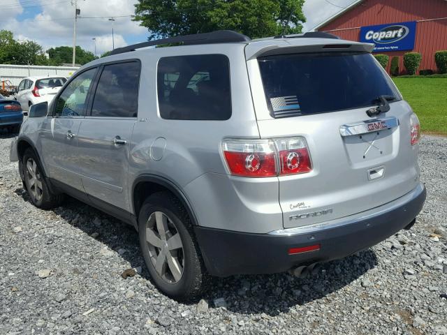 1GKLVMED7AJ109590 - 2010 GMC ACADIA SLT ვერცხლისფერი ფოტო 3