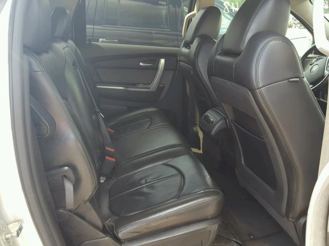 1GKLVMED7AJ109590 - 2010 GMC ACADIA SLT ვერცხლისფერი ფოტო 6