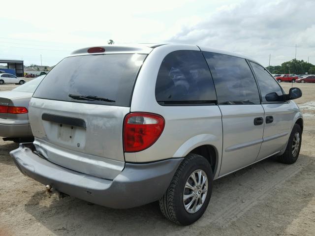 1C4GJ25371B136920 - 2001 CHRYSLER VOYAGER SILVER photo 4