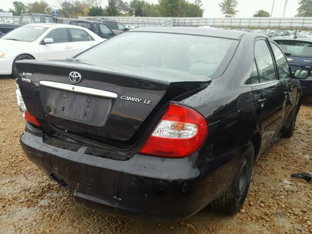 JTDBE32K740275168 - 2004 TOYOTA CAMRY LE/X BLACK photo 4