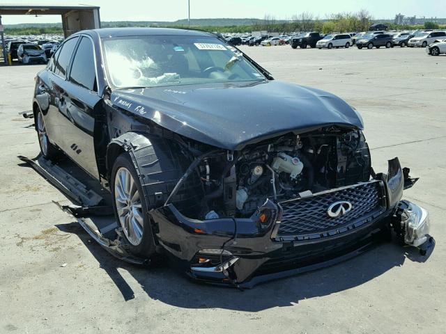 JN1EV7AP7JM359340 - 2018 INFINITI Q50 LUXE BLACK photo 1