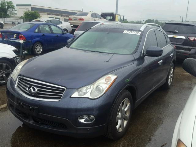 JN1AJ0HR7AM754434 - 2010 INFINITI EX35 BASE BLUE photo 2