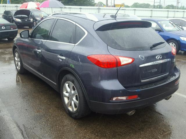 JN1AJ0HR7AM754434 - 2010 INFINITI EX35 BASE BLUE photo 3