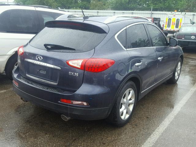 JN1AJ0HR7AM754434 - 2010 INFINITI EX35 BASE BLUE photo 4