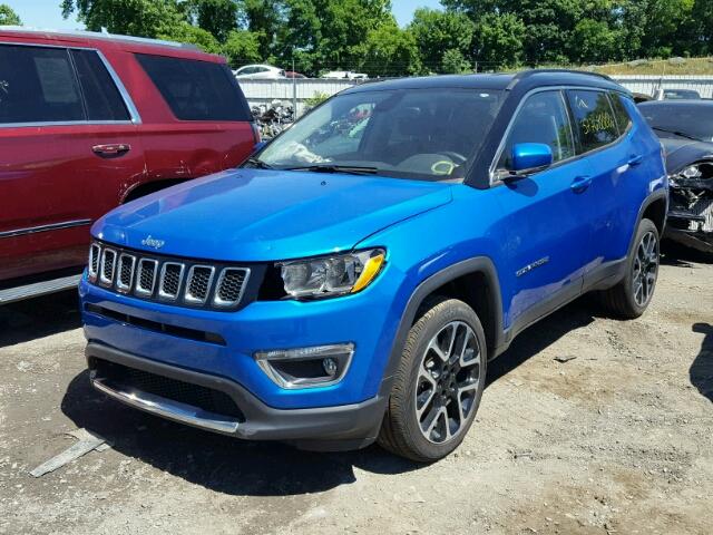 3C4NJDCB8JT113674 - 2018 JEEP COMPASS LI BLUE photo 2