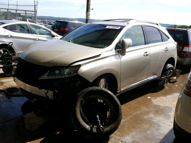 2T2BC1BA7FC001670 - 2015 LEXUS RX 450H BEIGE photo 2