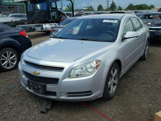 1G1ZC5EU1CF392892 - 2012 CHEVROLET MALIBU 1LT SILVER photo 2