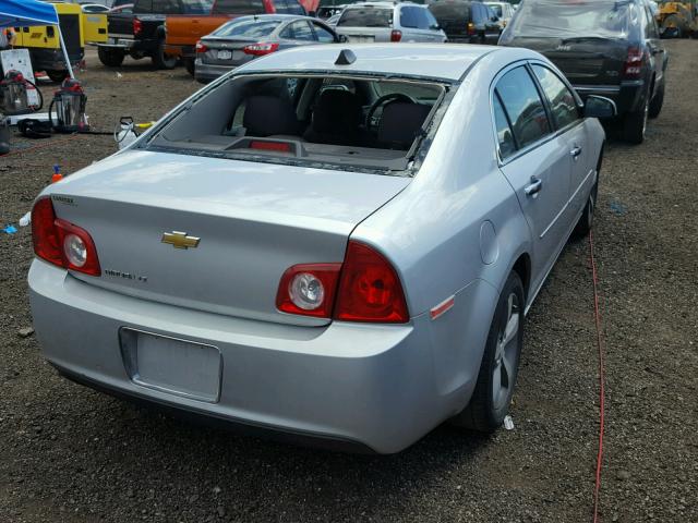 1G1ZC5EU1CF392892 - 2012 CHEVROLET MALIBU 1LT SILVER photo 4