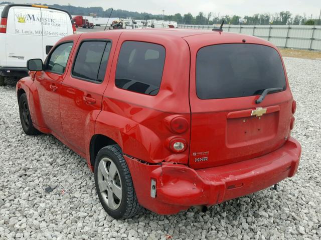 3GNCA13D58S723398 - 2008 CHEVROLET HHR LS RED photo 3