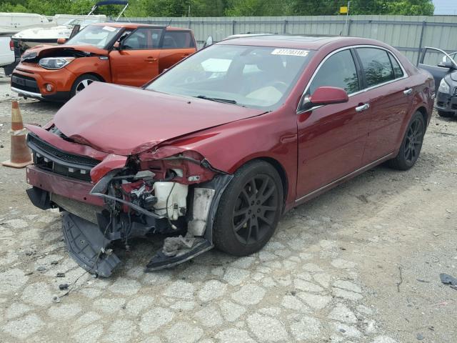 1G1ZE5EB8AF324014 - 2010 CHEVROLET MALIBU LTZ 栗色 照片 2