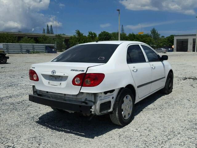 1NXBR32E38Z965928 - 2008 TOYOTA COROLLA CE WHITE photo 4