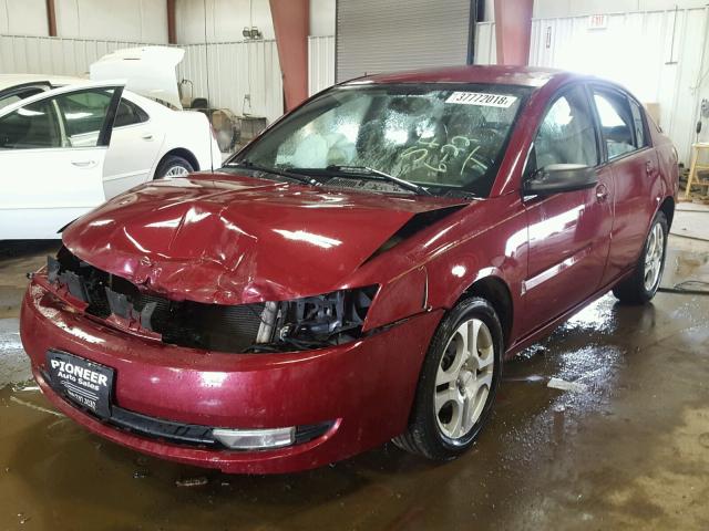 1G8AL52F64Z167873 - 2004 SATURN ION LEVEL MAROON photo 2