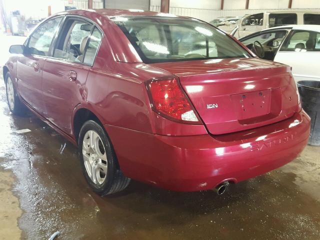 1G8AL52F64Z167873 - 2004 SATURN ION LEVEL MAROON photo 3