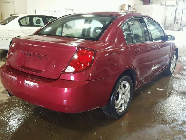 1G8AL52F64Z167873 - 2004 SATURN ION LEVEL MAROON photo 4