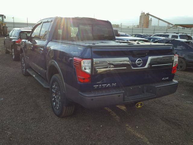 1N6AA1E5XHN529916 - 2017 NISSAN TITAN SV BLUE photo 3