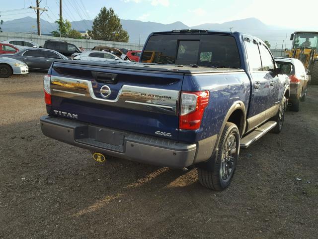 1N6AA1E5XHN529916 - 2017 NISSAN TITAN SV BLUE photo 4