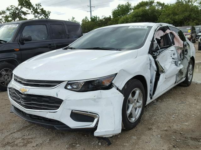 1G1ZB5ST9HF133802 - 2017 CHEVROLET MALIBU LS თეთრი ფოტო 2