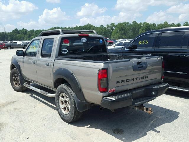 1N6ED27T31C342514 - 2001 NISSAN FRONTIER C TAN photo 3