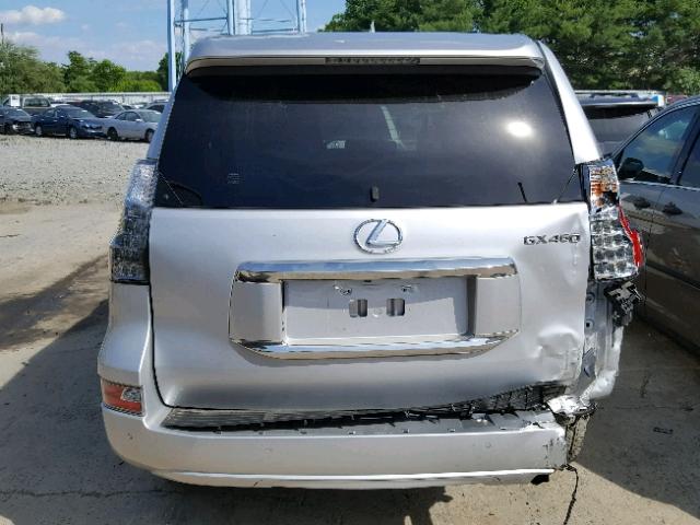 JTJJM7FX8F5109840 - 2015 LEXUS GX PREMIUM SILVER photo 9