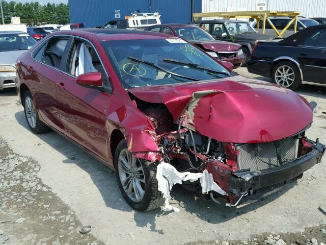 4T1BF1FK1FU944036 - 2015 TOYOTA CAMRY BURGUNDY photo 1