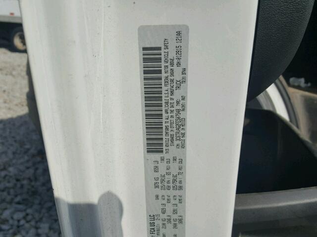3C6TRVAG2FE507548 - 2015 RAM PROMASTER 白色 照片 10
