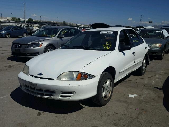 1G1JC524117164951 - 2001 CHEVROLET CAVALIER B WHITE photo 2