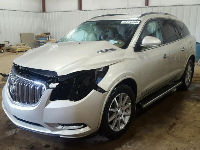 5GAKVBKD6FJ157557 - 2015 BUICK ENCLAVE BEIGE photo 2