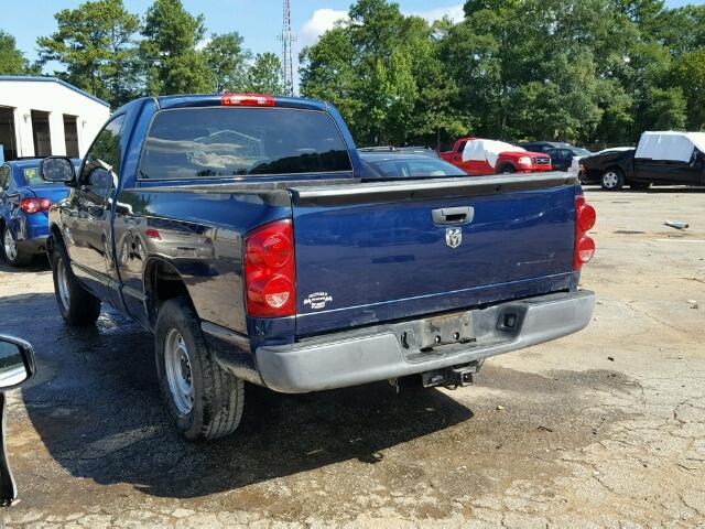 1D7HA16K48J134083 - 2008 DODGE RAM 1500 BLUE photo 3