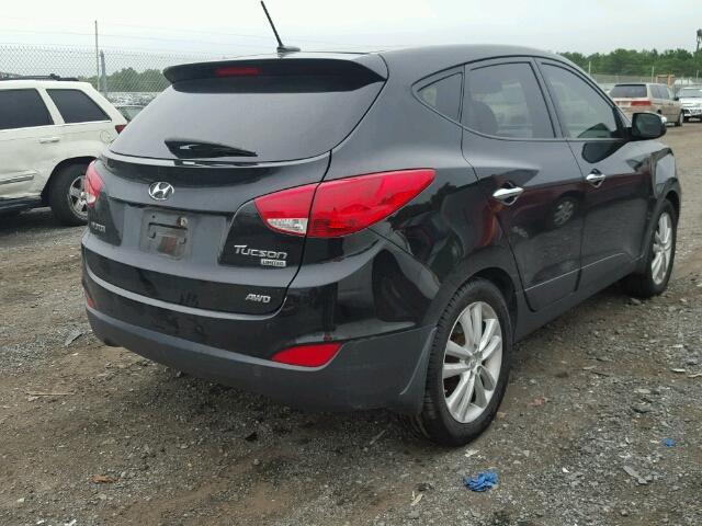 KM8JUCAC6CU454135 - 2012 HYUNDAI TUCSON GLS BLACK photo 4