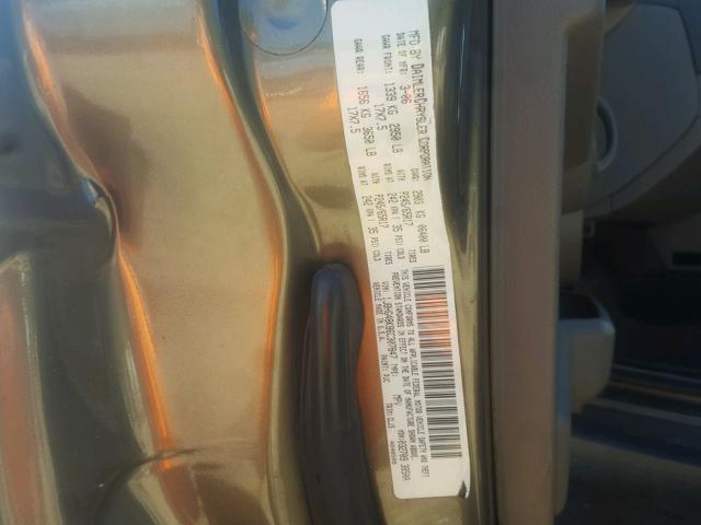 1J8HG48K86C307847 - 2006 JEEP COMMANDER თაფლისფერი ფოტო 10