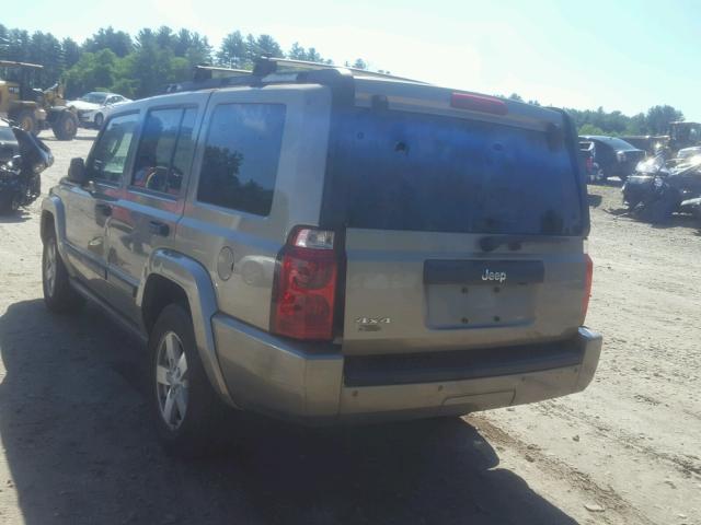 1J8HG48K86C307847 - 2006 JEEP COMMANDER თაფლისფერი ფოტო 3