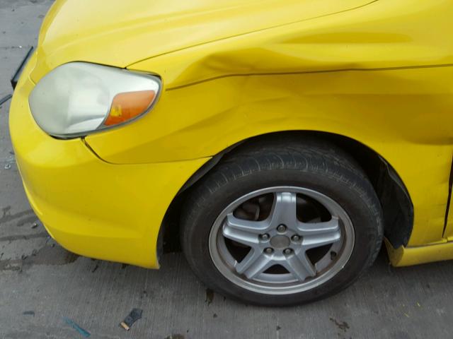 2T1KR32E94C177599 - 2004 TOYOTA COROLLA MA YELLOW photo 9