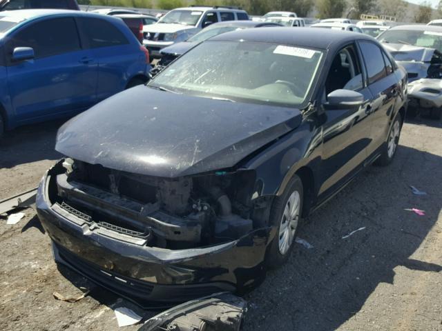 3VW2K7AJ9CM373801 - 2012 VOLKSWAGEN JETTA BASE Սև լուսանկար 2