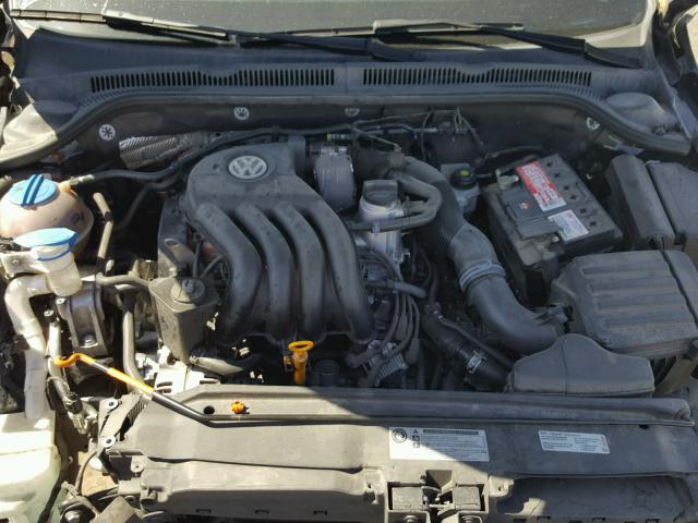 3VW2K7AJ9CM373801 - 2012 VOLKSWAGEN JETTA BASE Սև լուսանկար 7