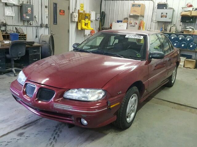 1G2NE52M5VM562873 - 1997 PONTIAC GRAND AM S MAROON photo 2