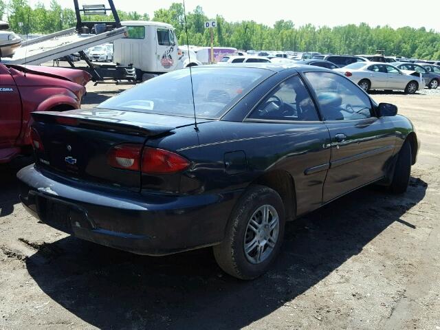 1G1JC124427314206 - 2002 CHEVROLET CAVALIER BLACK photo 4